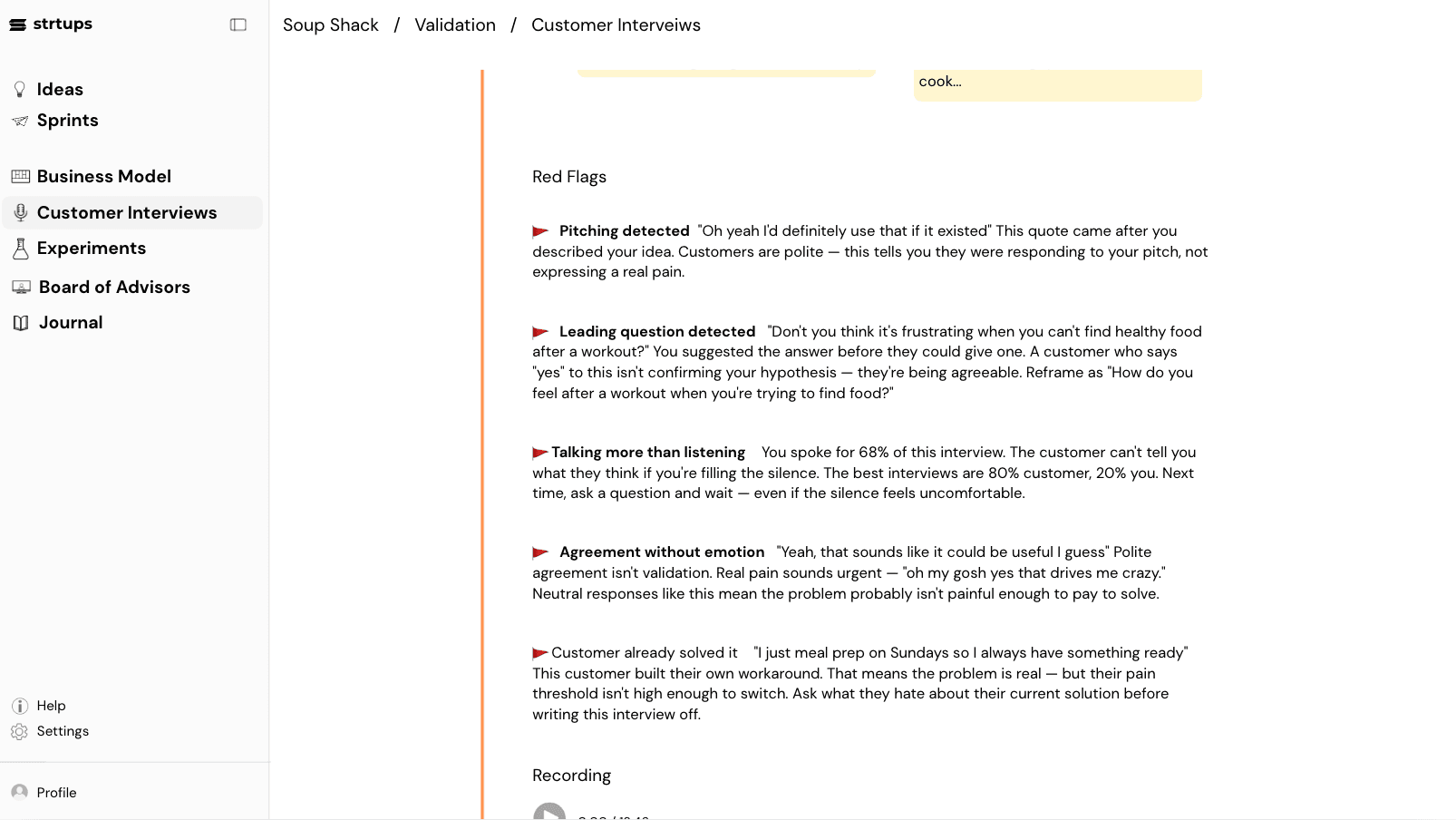 strtups platform — Decide